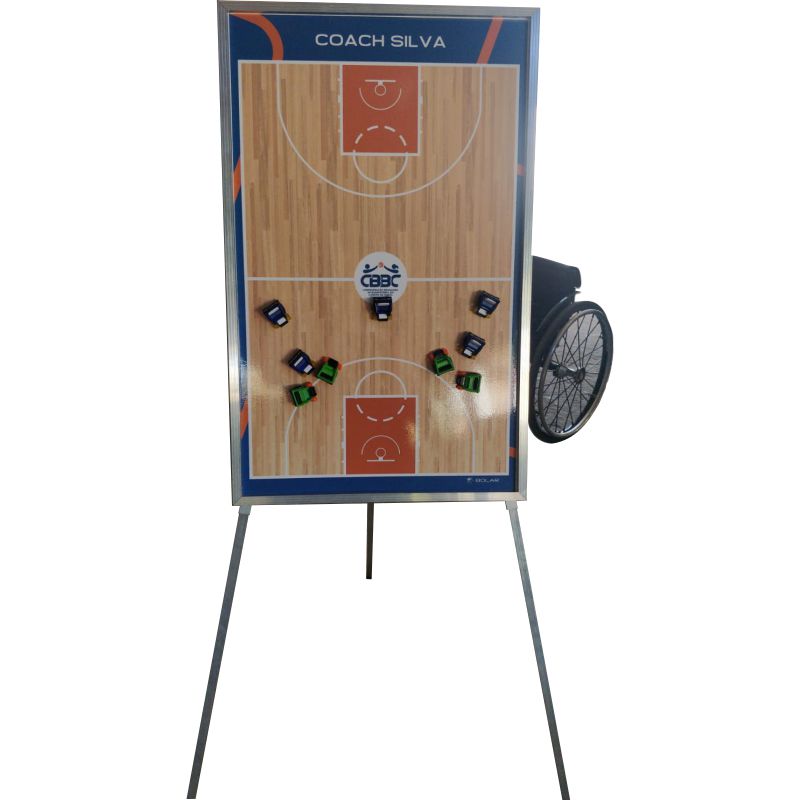 Quadro Tático de basquete cadeirante Portátil com tripé retrátil Personalizado