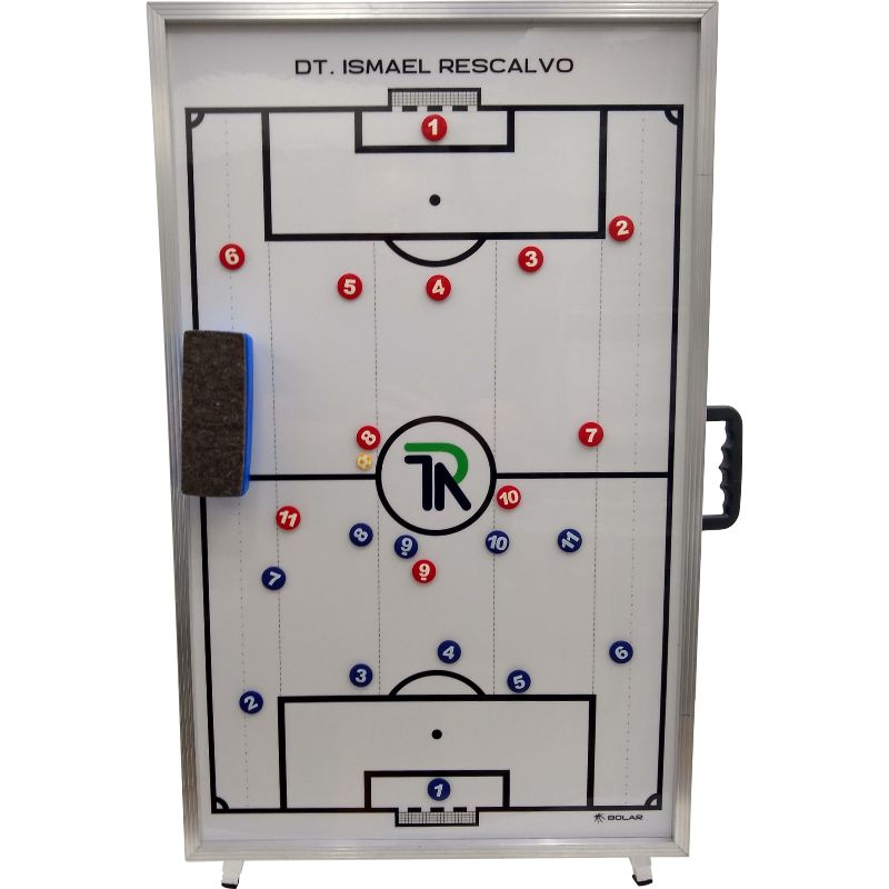 quadro tatico magnético portatil personalizado futebol