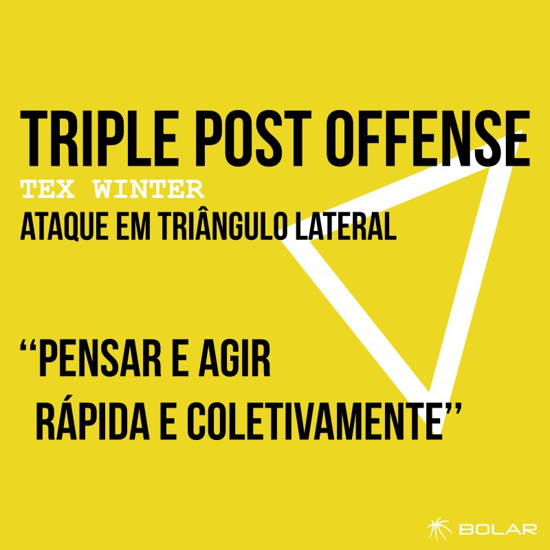 clinica de basquete sobre ataque em triângulo lateral (Triple Post Offense)