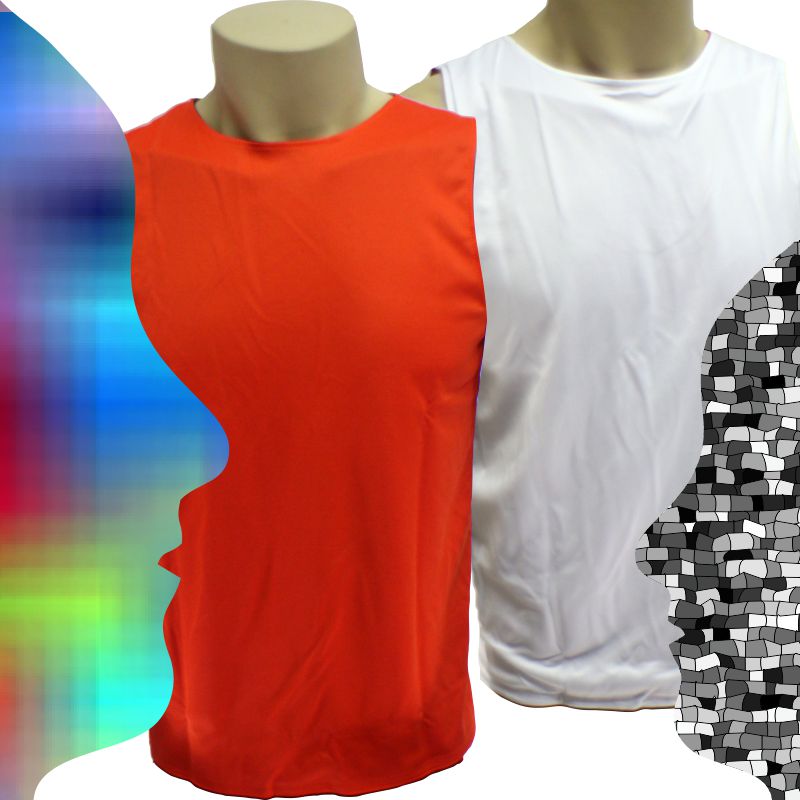 camiseta regata bermuda dry fit dupla face personalizada