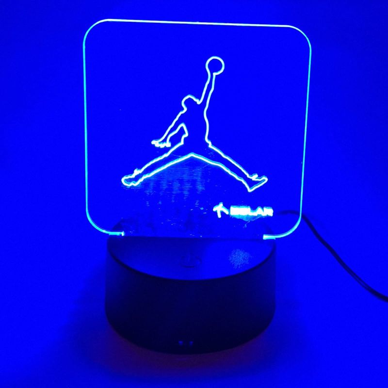 luminária de led em acrílico personalizada