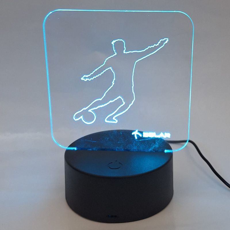 luminária de led em acrílico personalizada