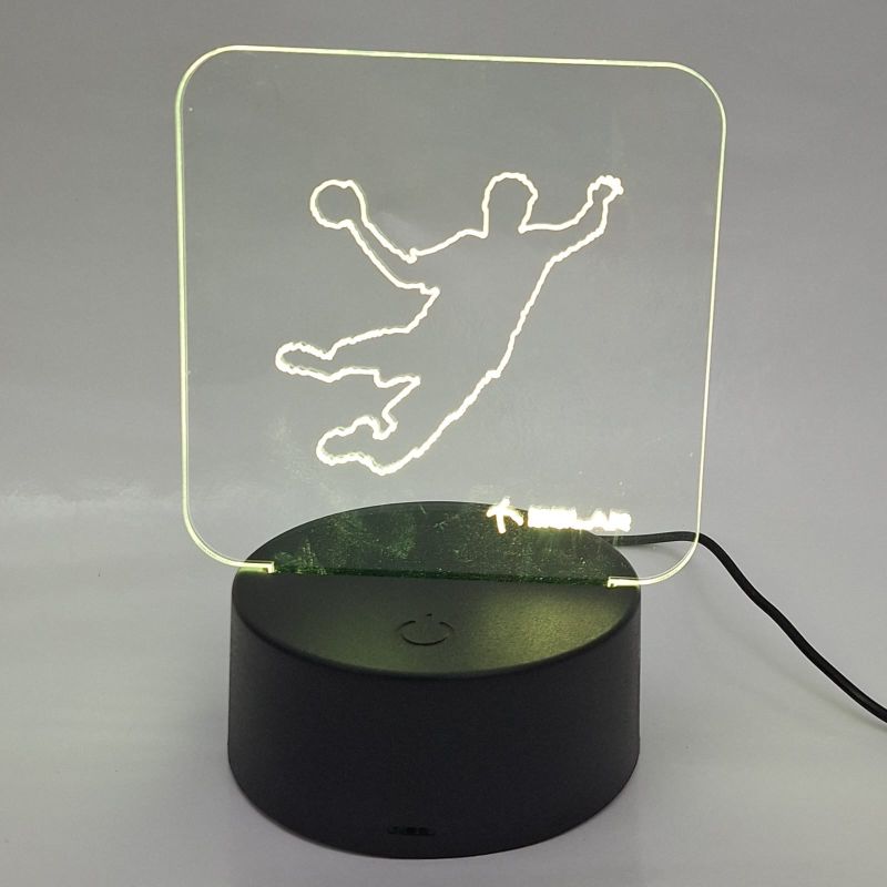 luminária de led em acrílico personalizada