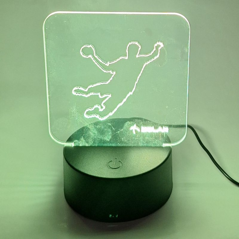 luminária de led em acrílico personalizada