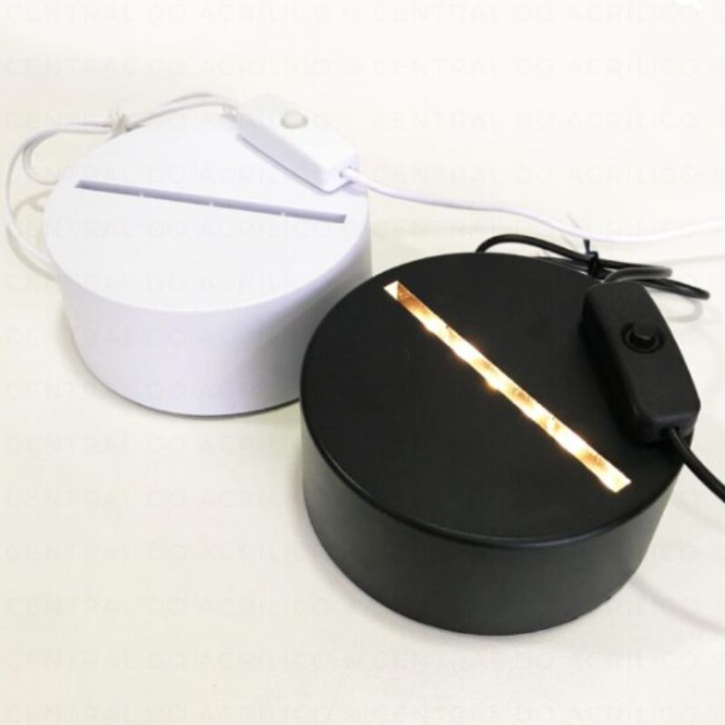 luminária de led em acrílico personalizada
