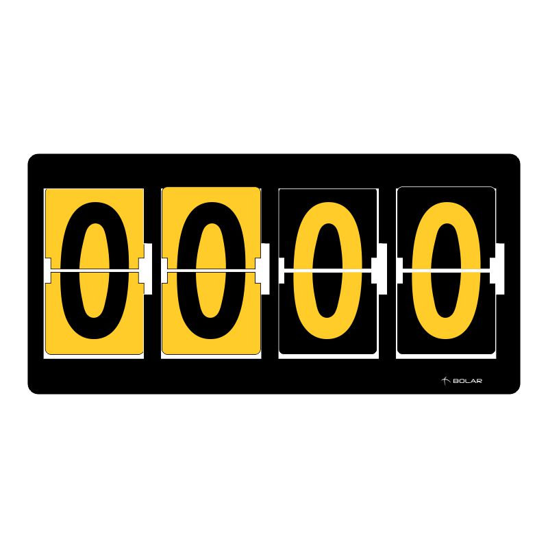 placar manual de futebol split flap