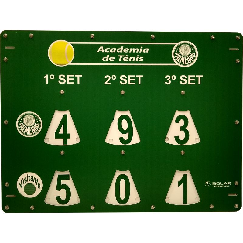 placar manual portátil personalizado para tenis de campo