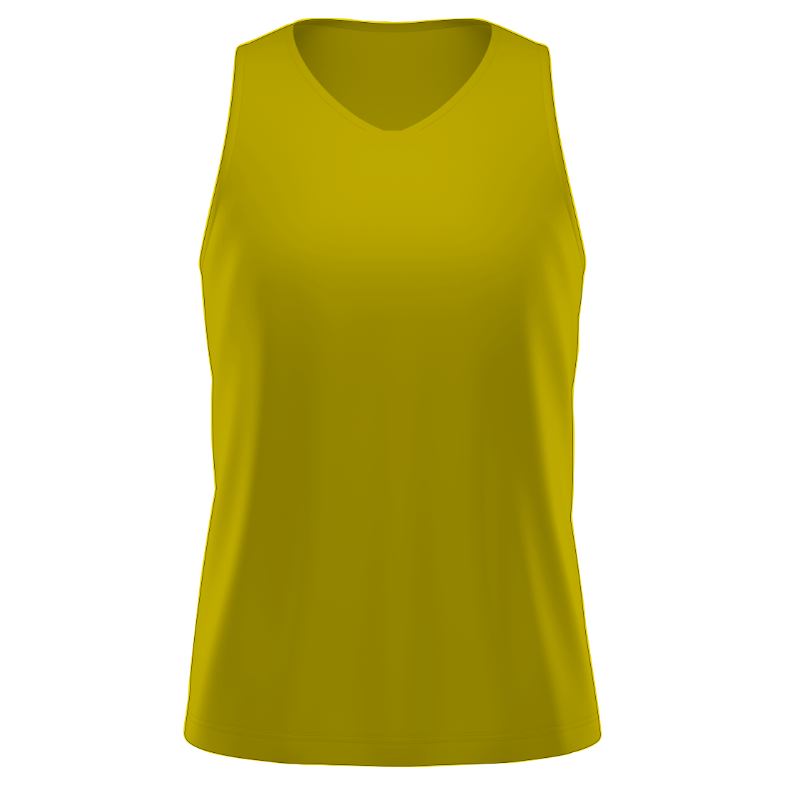 camiseta regata feminina amarela