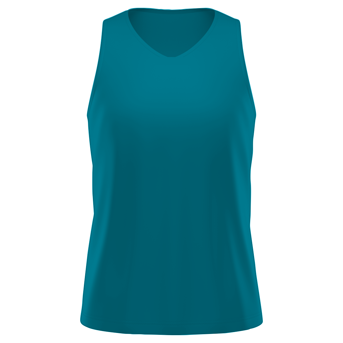 camiseta regata feminina azul