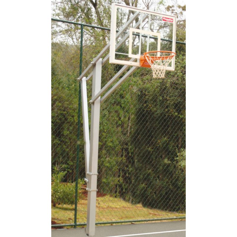 Tabela de basquete fixa com regulagem de altura